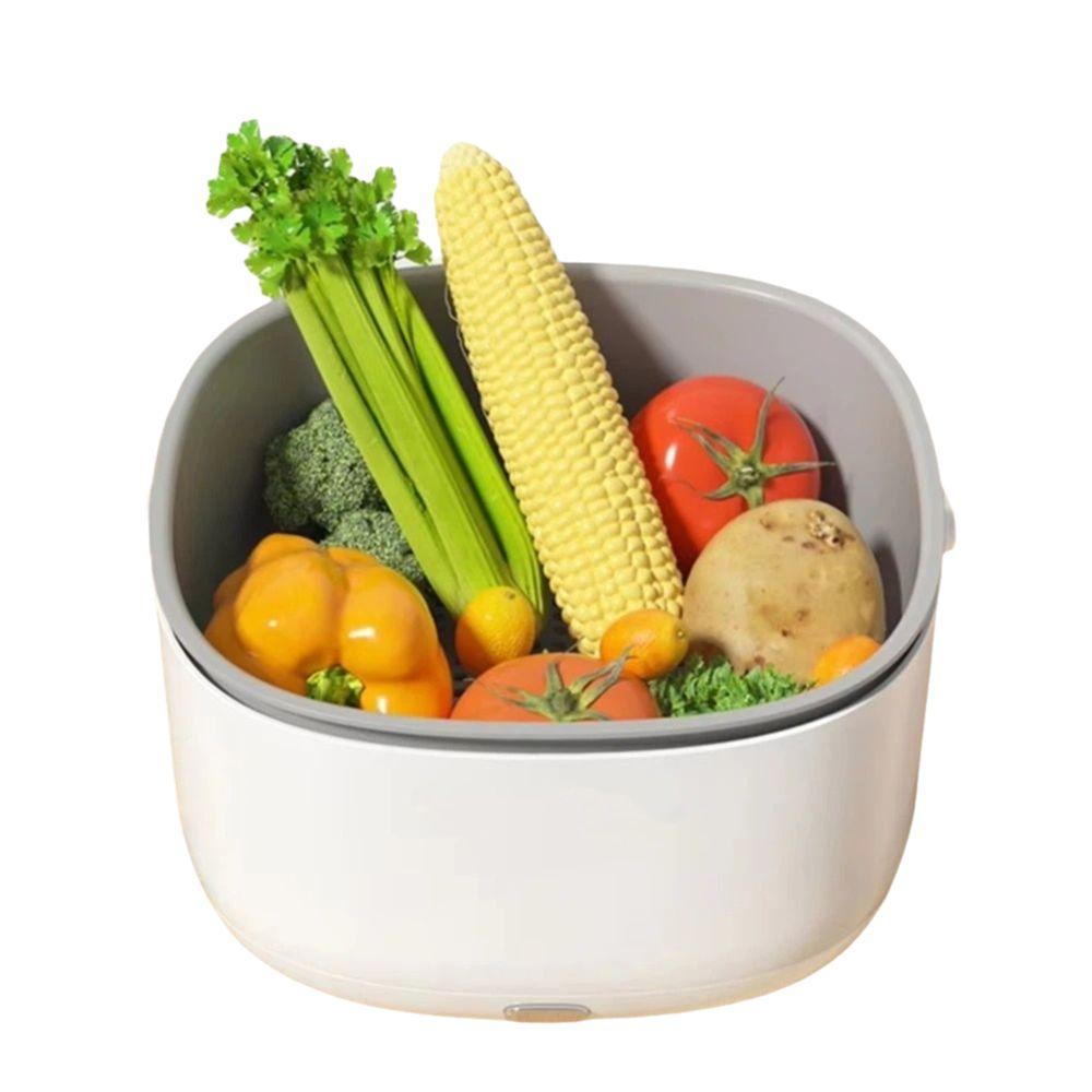 With Handle Ultrasonic Fruit Washing Machine Electric Food Purifier  Vegetables Cleaning