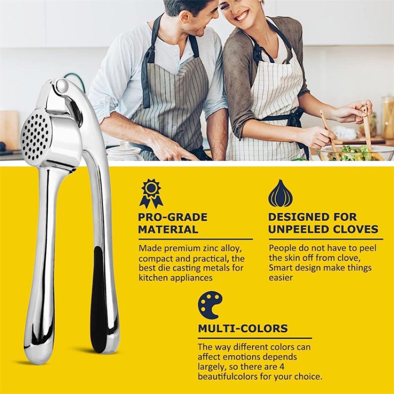 Пресс для чеснока премиум-класса. Мельница для чеснока из нержавеющей стали. Дробилка для чеснока. Легко выжимается и чистится. Кухонные инструменты.