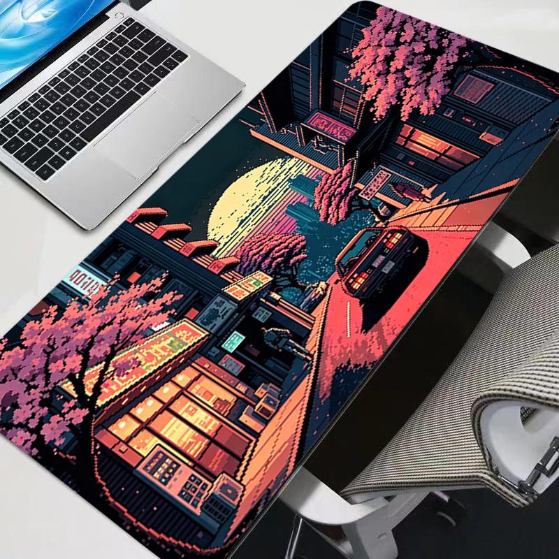Colorful Anime Mouse Pad Big Size Laptop Desk Mat Gamer Carpet Non-Slip Retro Sports Car Keyboard Pad Gaming Extended Mousepad