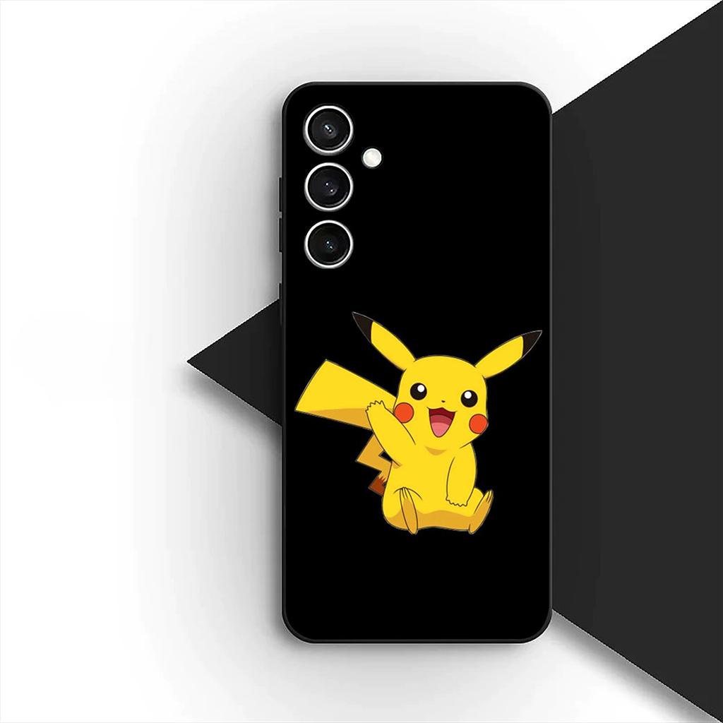 for Samsung Galaxy S10 S8 S9 Plus A33 A34 A31 70 A71 A72 Note 20 9 8 S10E Phone Cover Soft Case Cartoon P-Pokemons GO P-Pikachus