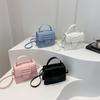 2025 Summer New Fashion Casual Foreign Style Women Simple Fashion Casual Portable Shoulder Crossbody Small Square Bag