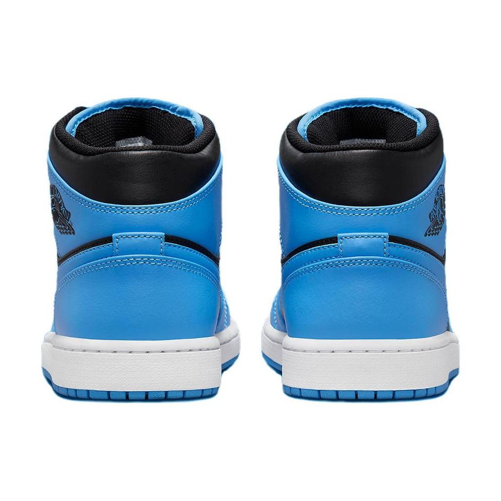 Кроссовки мужские Air Jordan 1 Mid University Blue Black Белый DQ8426-401