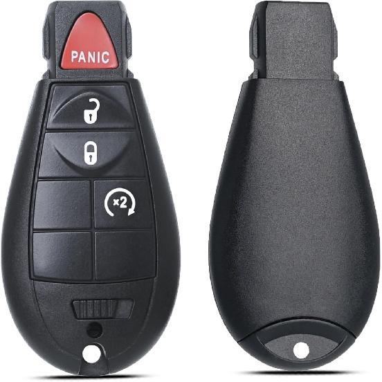 Брелок MechanMagic, совместимый с Jeep Cherokee 2014 2015 2016 2017 2018 Пульт дистанционного управления бесключевым доступом, замена ключа GQ4-53T 68105083 Чип 4A