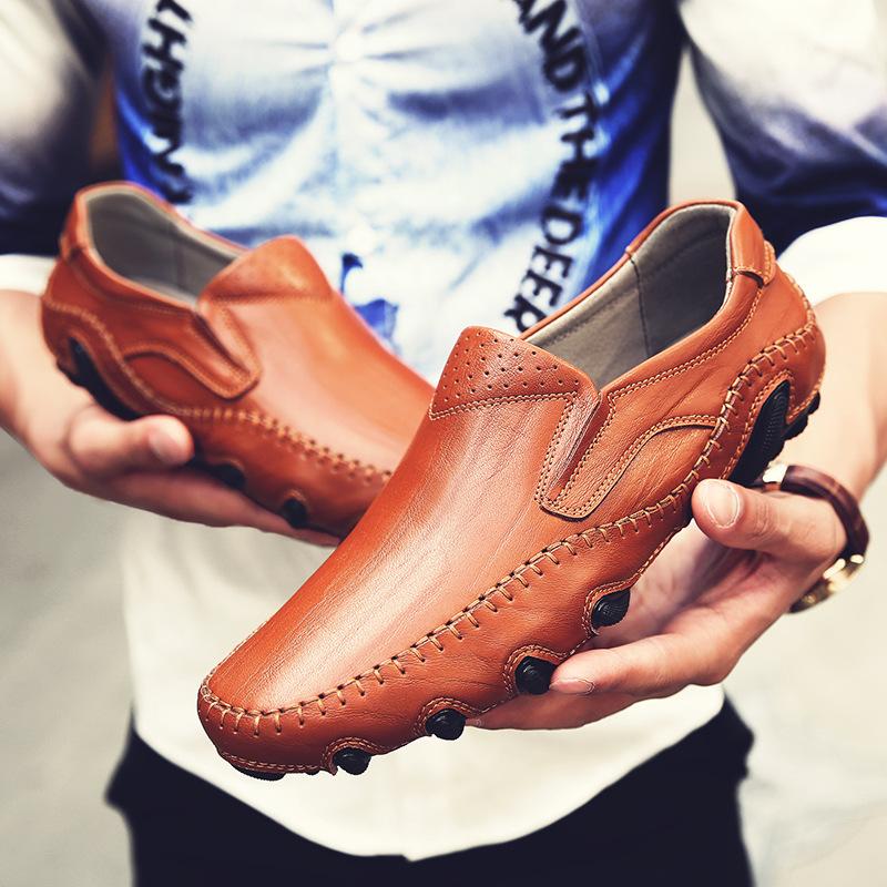 2025 летняя новая обувь для вождения Octopus, мужские повседневные шапки с низким верхом, ленивое вождение