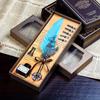English Calligrap Feather Pen Set Vintage Advertising Gift Ink Pens Dip Water Metal Fountain Pen-s Sets Birthday Gift Box 5 Nibs
