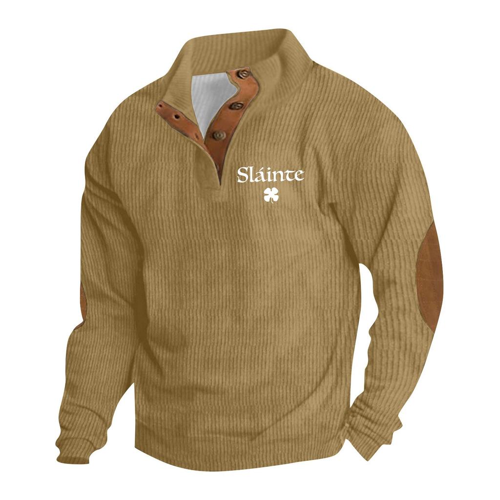 Men's Standing Collar Sweatshirt Is Outdoor Casual Sweaters Tops