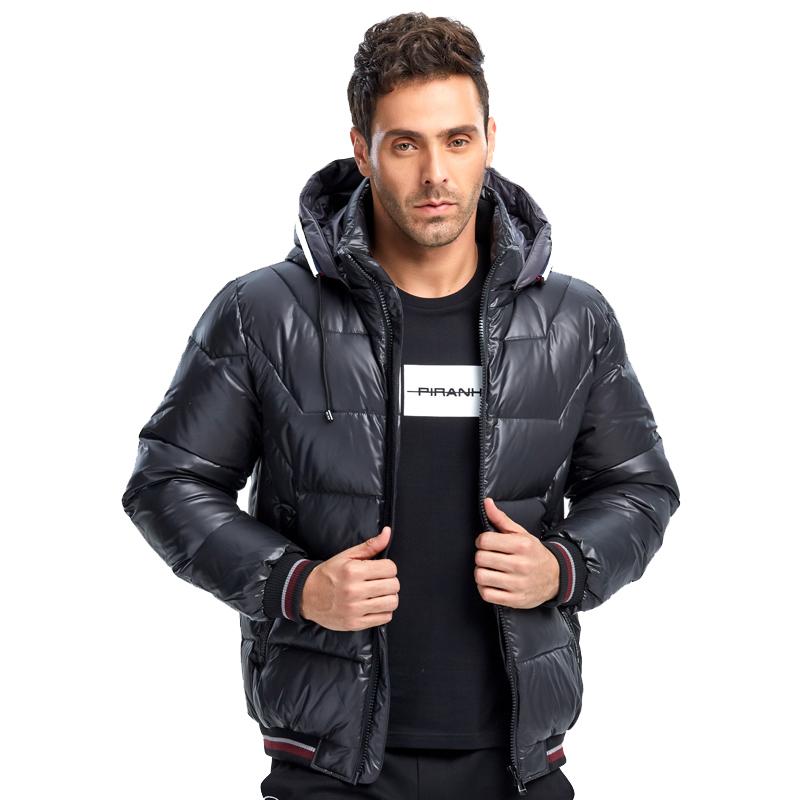 Мужской пуховик MALIDINU, зимнее толстое пуховое пальто, парка, куртка из 70% белого утиного пуха, водонепроницаемая с капюшоном