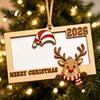 Christmas Tree Hanging Decoration Wooden Money Holders for Cash, Holiday Cash Gift 2026 Commemorative Souvenir Holder Ornaments Xmas Tree, Home Party