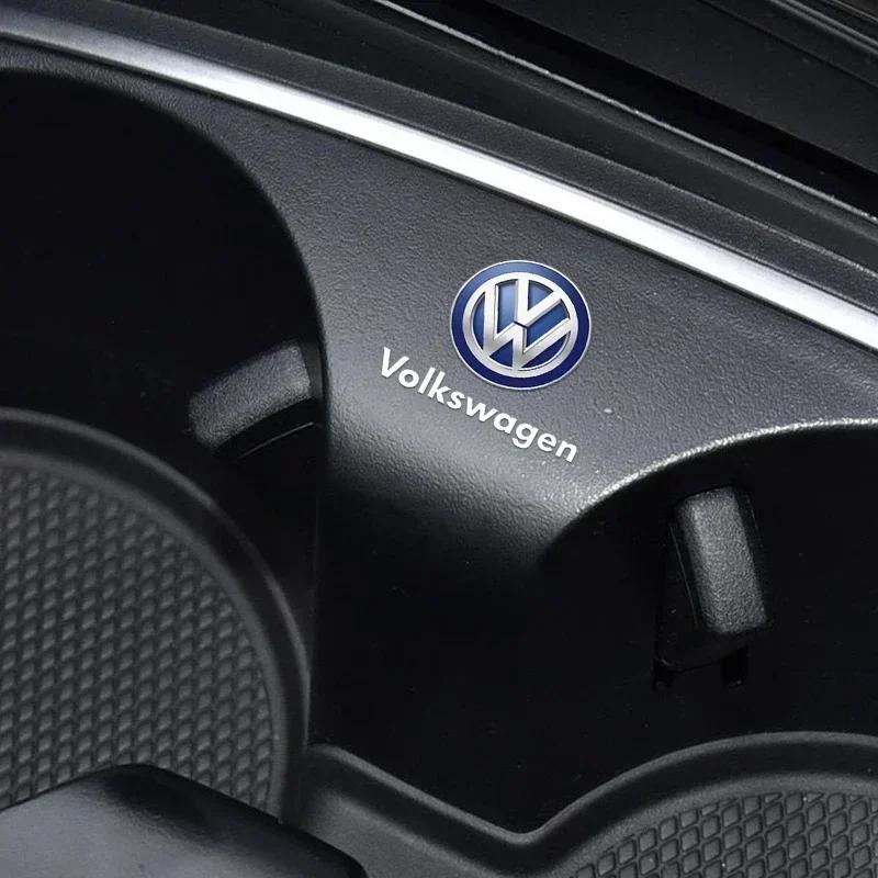 1/2/5/10 шт. Автомобильные шильдики Декор салона Авто Наклейки с логотипом Для Volkswagen VW Jetta Polo T4 T5 T6 Sharan Touareg Gol T-Cross Touran