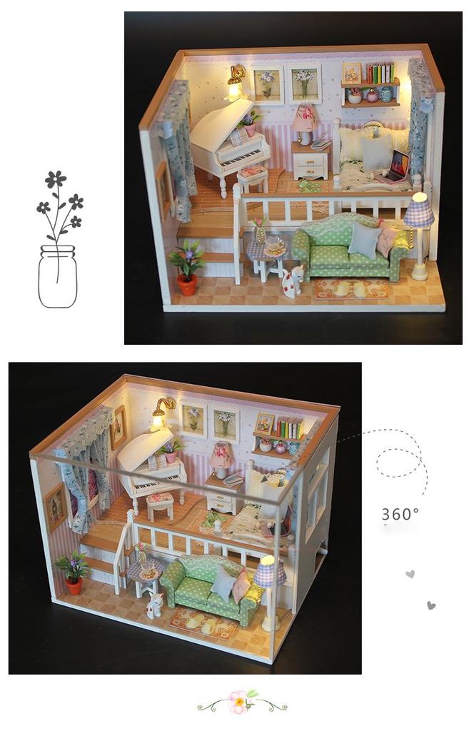 Dollhouse Handmade Kit Set Miniature BECAUSE OF YOU M026 (t-FREAK)