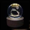 3D хрустальные светильники, светящийся планетарный галактический ночник, хрустальный шар, ночник, домашний декор, рождественский подарок