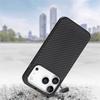 For iPhone 17 Pro Case Carbon Fiber Texture PU+PC+TPU Phone Back Cover