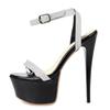 Fashion Luxury Summer Sandals Women Sexy Extreme High Heels 16cm Flip Flops Platform Luxury Party Wedding Shoes Female Large Size 45