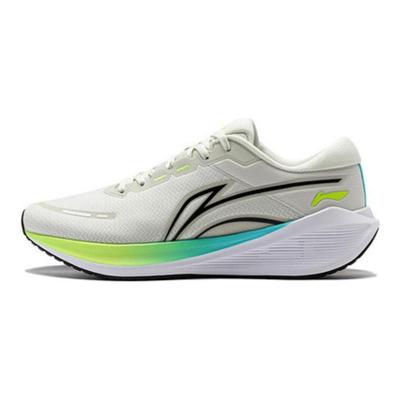 Li Ning MINE V2 Амортизирующие Скользкие Устойчивые к истиранию Низкие Повседневные Беговые Кроссовки Мужские Белый Зеленый ARST053-4