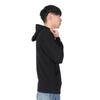 Champion Long Fleece Black Men's Full-Zip Hoodie, Sleeve, Lining, One-Point Logo, Basic, C3-W104Z,