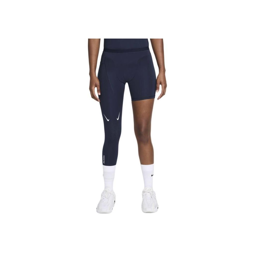 Nike X Nocta Collaboration SS24 Нерегулярный логотип Повседневные спортивные брюки для фитнеса Мужские низы Темно-синие DN0003-419