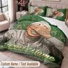 Custom Name Text 3Pcs Bedding Set Central Cee Duvet Cover And Two Pillowcases