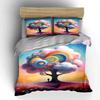 Colorful spiral-patterned tree Bedding sets Duvet cover sets Duvet covers Pillowcases(1* Duvet Cover 2* Pillowcases without duvet insert)