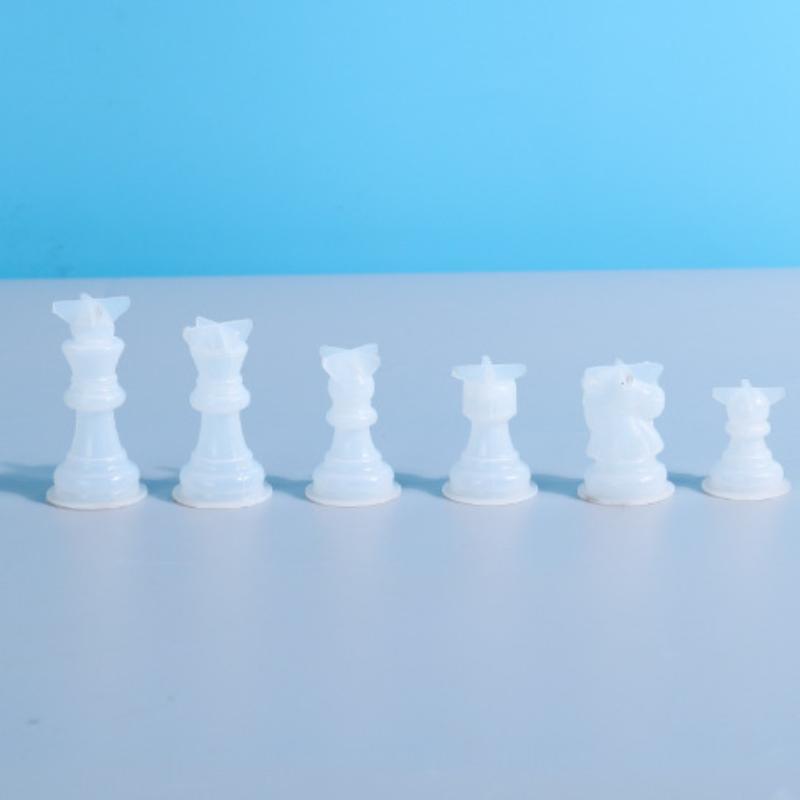 1 Набор DIY Капельная Смола Международные Шахматы Форма из Эпоксидной Смолы 3D Шахматная Фигура Силиконовая Форма Аксессуары