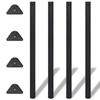 Day and Night - Day and Night Table Legs Adjustable In 4 Heights Black 1100 Mm