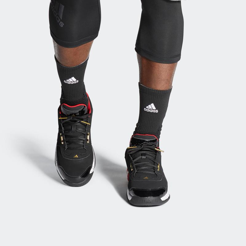 adidas Обычные Модные Нескользящие Легкие Низкие Ретро Баскетбольные Кроссовки Мужские Кроссовки Черно-Красные EF9853