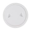 6in Deck Plate Hatch Cover Round White NonSlip Surface Separate Design PreDrilled Holes