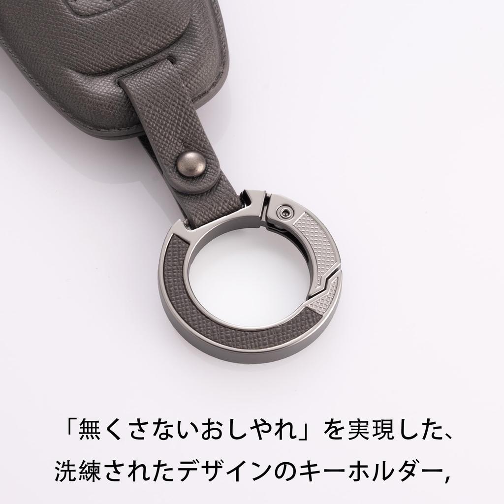 Чехол для ключа PIMOHI серии Serena C28, Натуральная кожа, Совместим с чехлом для смарт-ключа Serena,