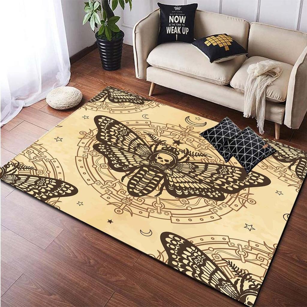 Коврики для области головы черепа смерти, нескользящий напольный коврик, коврики для дома, коврик для беговой дорожки, ковер для спальни, ковры для гостиной