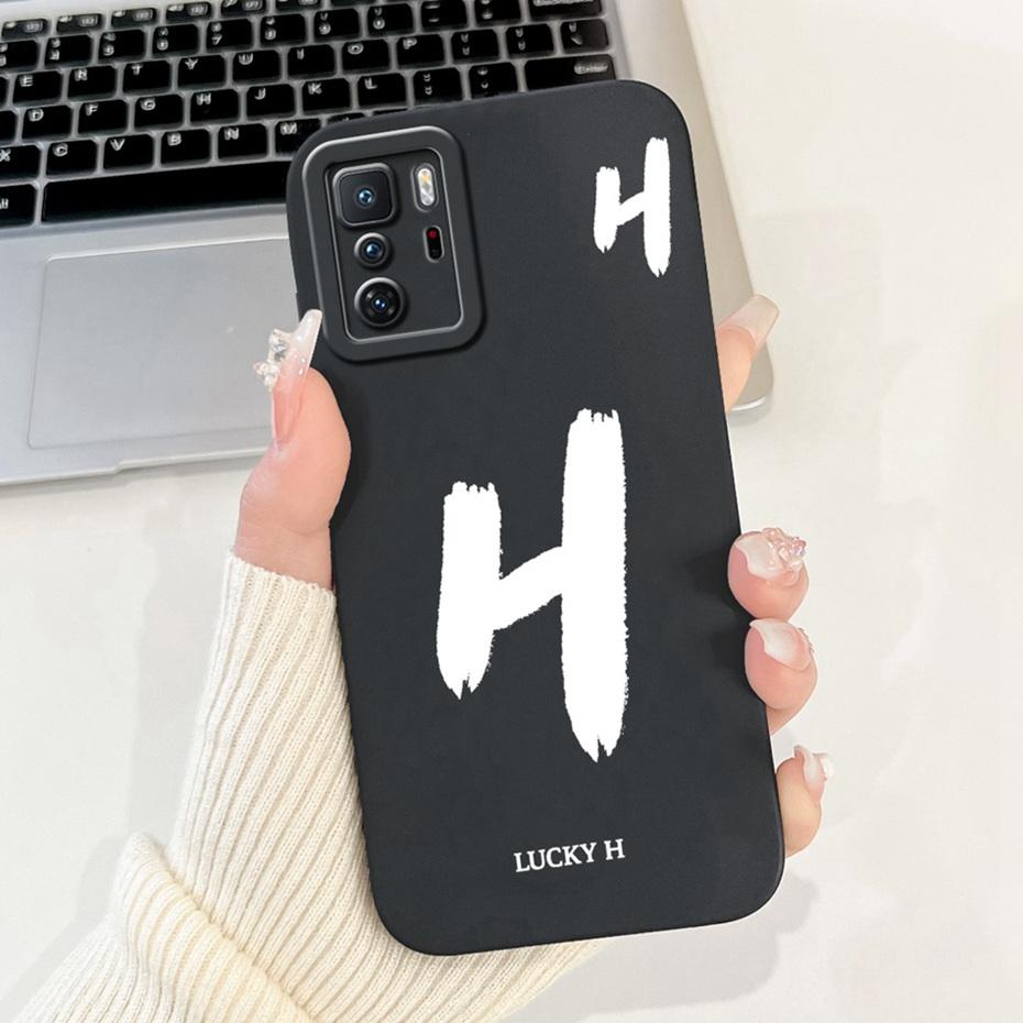 New Fashion Letter Phone Case For Xiaomi Redmi Note 10 Pro 5G Soft Silicone Shockproof Cover For Redmi Note10 5G 10T Bumper