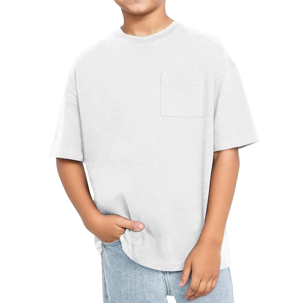 Футболка с коротким рукавом и круглым вырезом для мальчиков