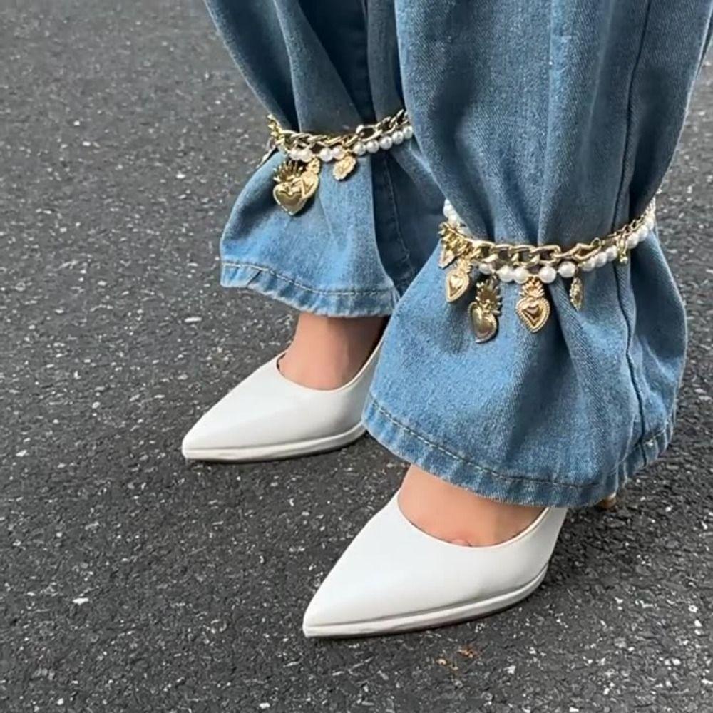 Кисточка Джинсовая Брошь Съемная Подвеска-Крест Джинсовая Цепочка Аксессуары для Одежды