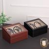 Dual-Head PU Leather Automatic Watch Winder Box