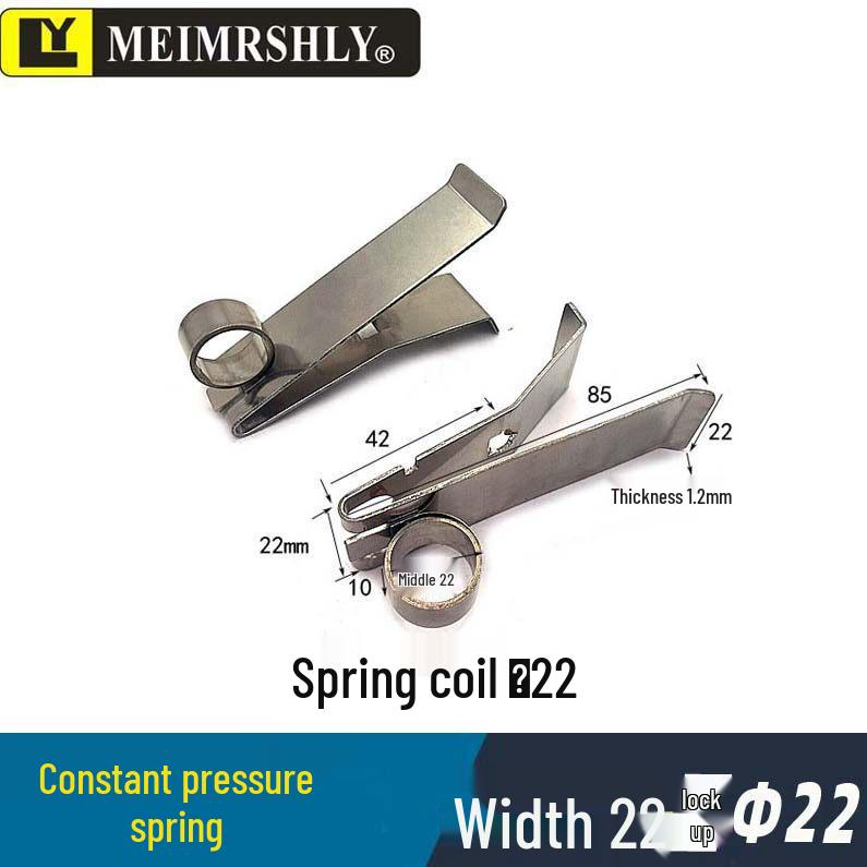 JR Motor Carbon Brush Holder Grip Bracket with Constant Force Spring, Aluminum Copper, 25*32*60 mm.