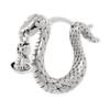Серьги-кольца Albane Snake Saturn из латуни, унисекс, винтажно-серебристые 62030090-02P017
