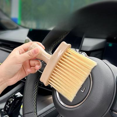Щетка для удаления пыли с воздуховодов автомобиля, щетка для подметания пыли с мягкой щетиной, автомобильная щетка, щетка для чистки салона, тонкие инструменты для мойки автомобиля