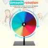 Colorful Rotating Prize Wheel 8 Slots Dry Erase Tabletop Roulette Spinner with Stand DIY Edit Carnival Party Fortune Wheel Game