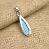 Великолепный ювелирный кулон ручной работы из стерлингового серебра 925 пробы с драгоценным камнем Ларимар для нее