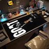 Football Messi Customizable Name Mouse Pad Gaming Laptop Mouse Pad Ultra-Long Desk Mat Non-Slip Rubber Bottom Computer Decor Item Office Use