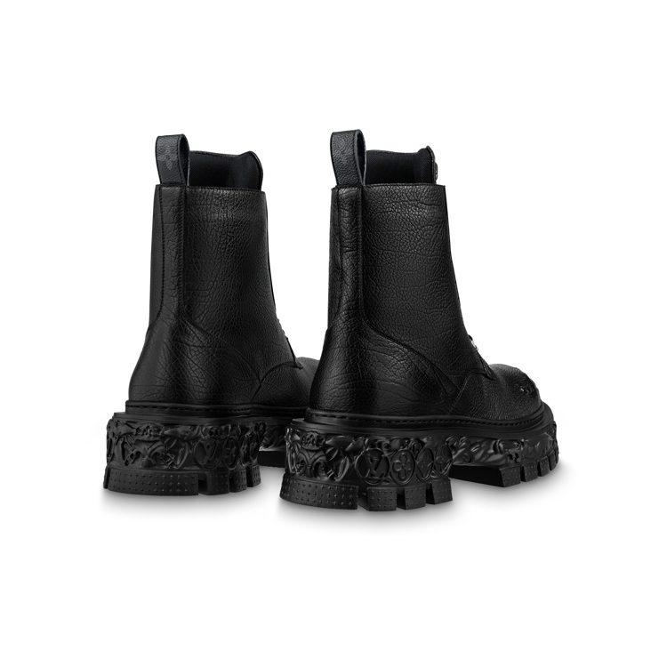 Louis Vuitton Короткие Боевые Ботинки Мужские Черные 1AB8NF
