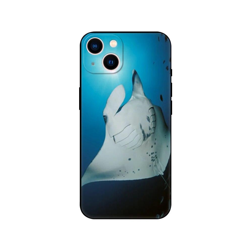 Чехол для телефона Manta Ray для iPhone Samsung Galaxy Redmi Xiaomi Oppo OnePlus Note SA 7 8 9 10 11 12 13 14 20 21 22 23 53 54 Pro Max Plus Ultra TPU Soft