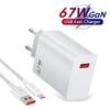 67 Вт GaN USB зарядное устройство быстрая зарядка быстрое зарядное устройство USB Type C кабель для Xiaomi 14 13 Redmi Note турбо зарядка мобильный телефон адаптер