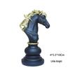 Black and White Chess Piece Resin Figurine for Creative Home Decor