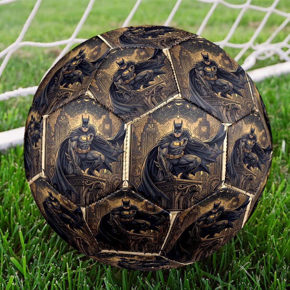 Batman Print Size 5 Soccer Ball, Standard Match Football for Sports Game and Team Practice, Ideal Gift for Soccer Fans