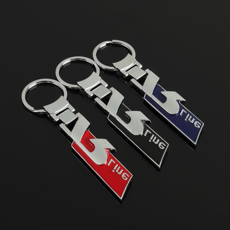 VW 2026 Hot Metal Rline R Line Badge Embelm Car Key Ring Key Chain Car Styling For VW Golf Sagitar Magotan Polo Santana Vista L MF4