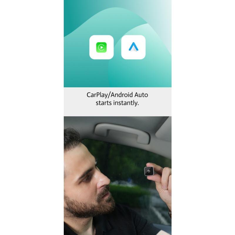 1 Упаковка оригинальная автомобильная проводная в беспроводную CarPlay Box автомобильный аппаратный блок сопряжение Android Auto