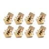 8 Pcs Copper Speaker Suspension Spikes Isolation Stands Foot Base Pad