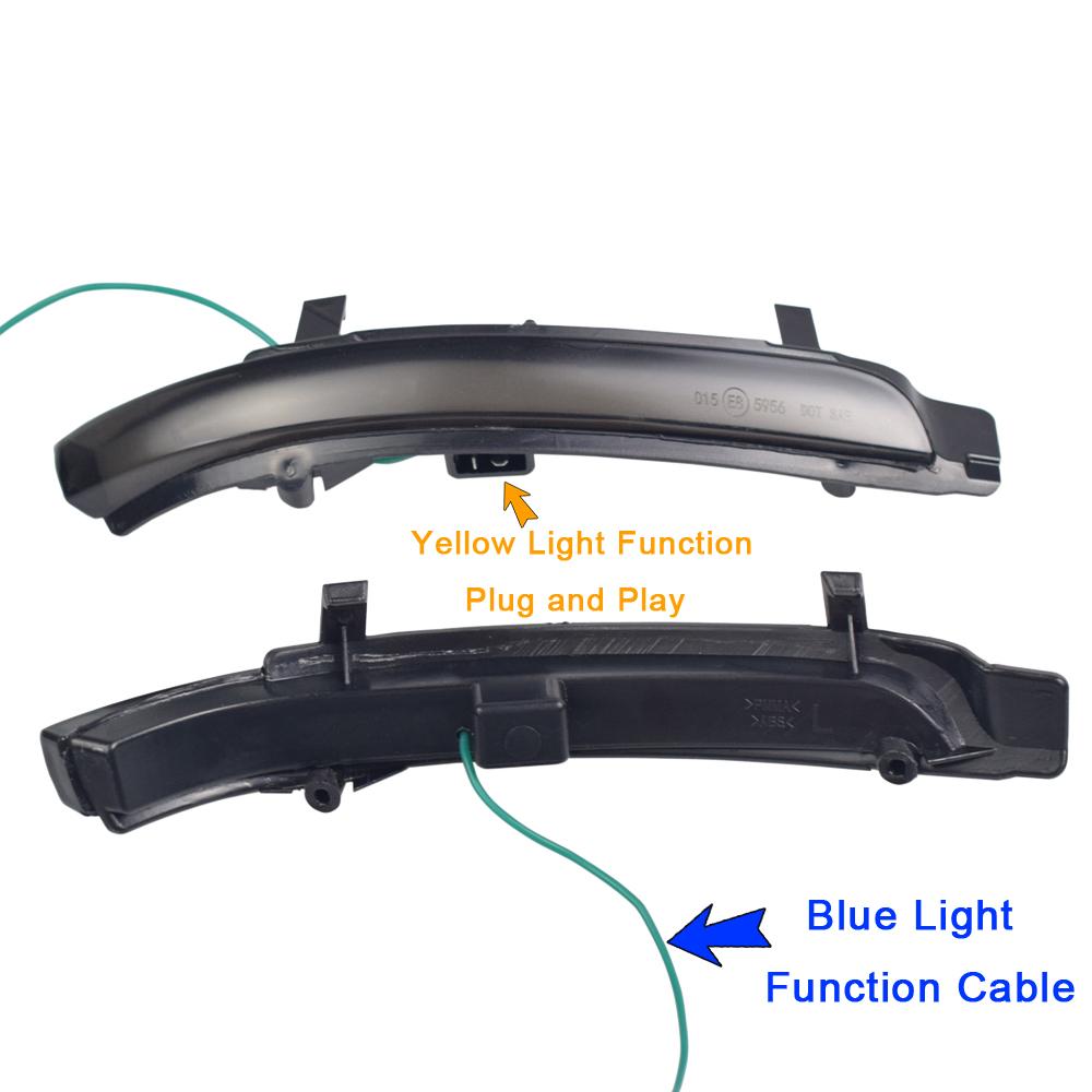 2 шт. для Skoda Octavia 2009-2013 SUPERB 2008-2014 динамический светодиодный указатель поворота, мигалка для зеркала, мигалка