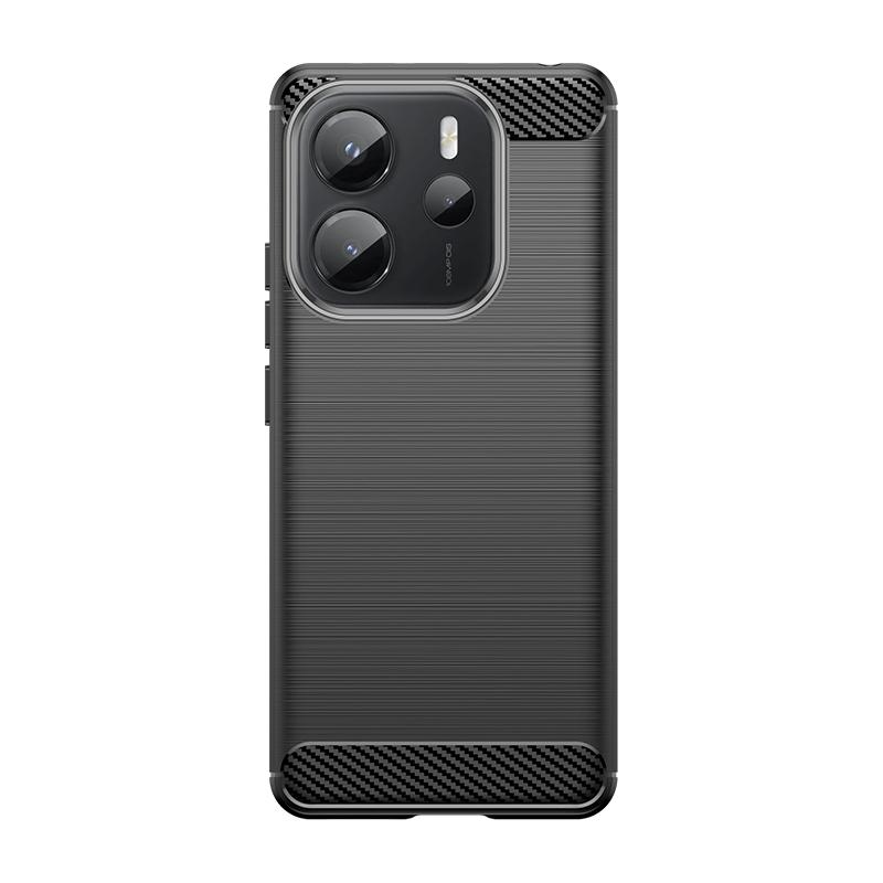 Чехол-накладка для Redmi Note 14 5G Capa New Phone Bumper Back Углеволокно ТПУ Мягкий Fundas Xiaomi Redmi Note 14 5G