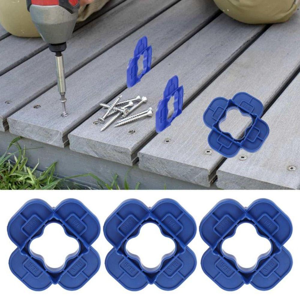 1/4/6Pcs Thickened 4-in-1 Multi-Size Deck Spacer Tool Decking Board Spacers Lawn Garage Garden