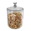 900/1400ML Clear Sealed Jar with Bear Handle Airtight Lid Large Capacity Multi-functional Dry Goods Nuts Grain Cereal Seasoning Tea Leaf Container